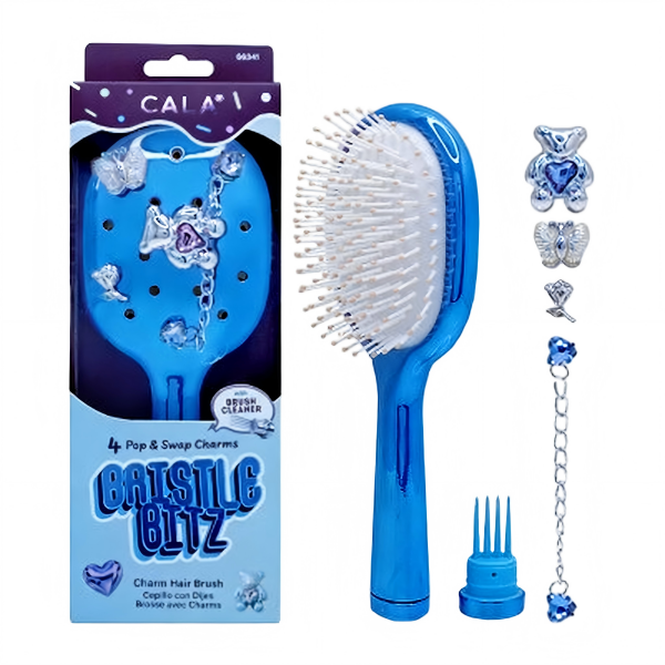 CALA Blue Bristle Blitz Charm Hair Brush Kit - 6pc